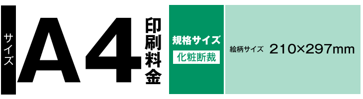 A4サイズ印刷内容