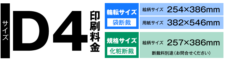 D4サイズ印刷内容